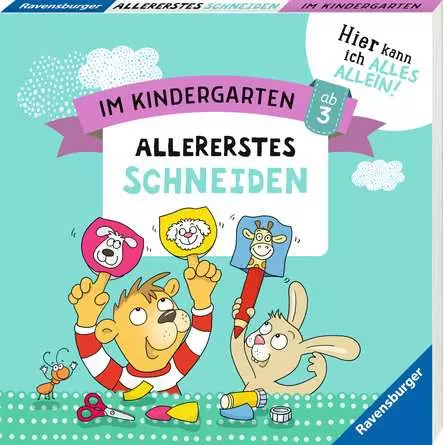 Im Kindergarten: Allererstes Schneiden