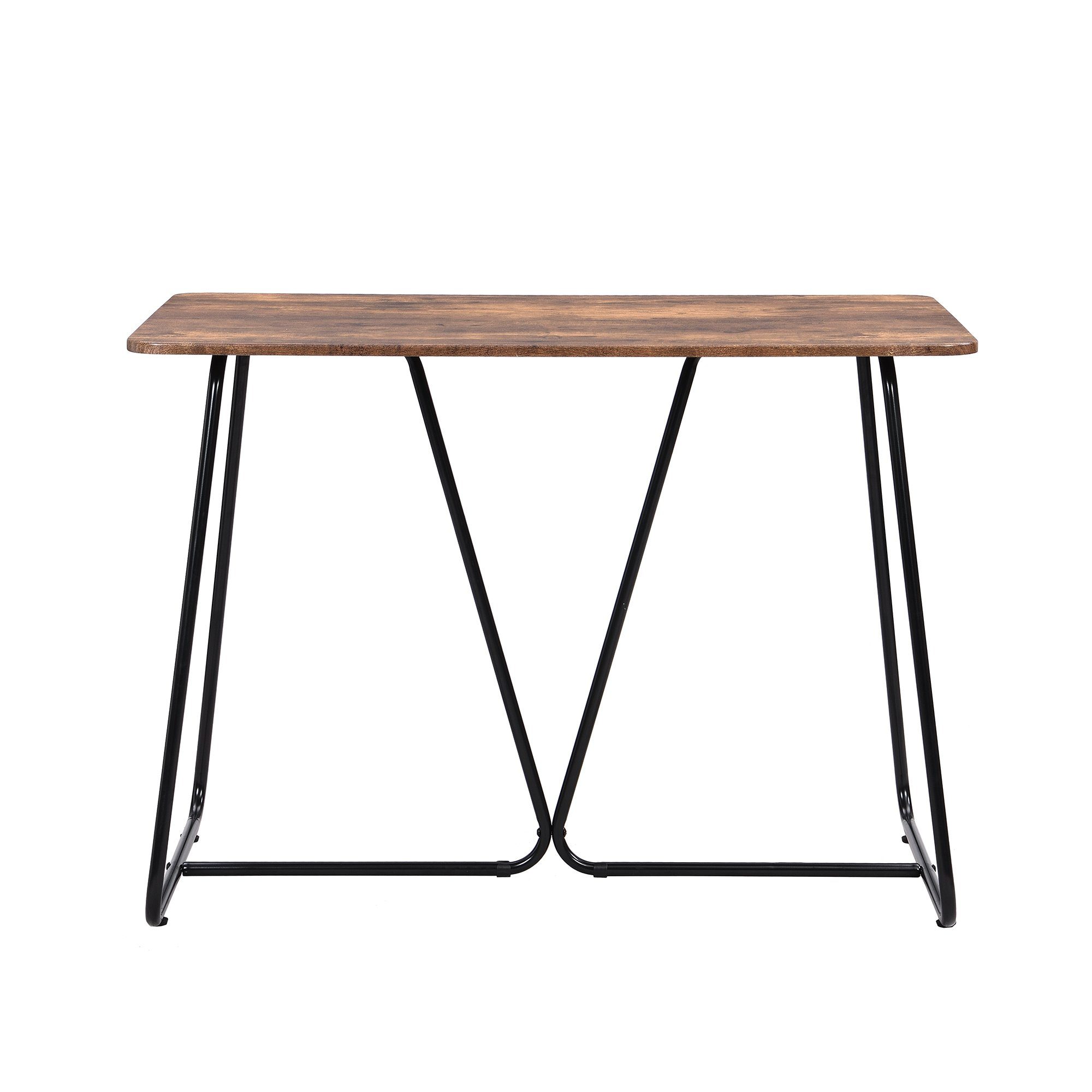 OKWISH Essgruppe, (Esstisch Rechteckige Tischplatte mit 4 Stühlen, 5-tlg., Moderne Esstisch und Stuhl Set)
