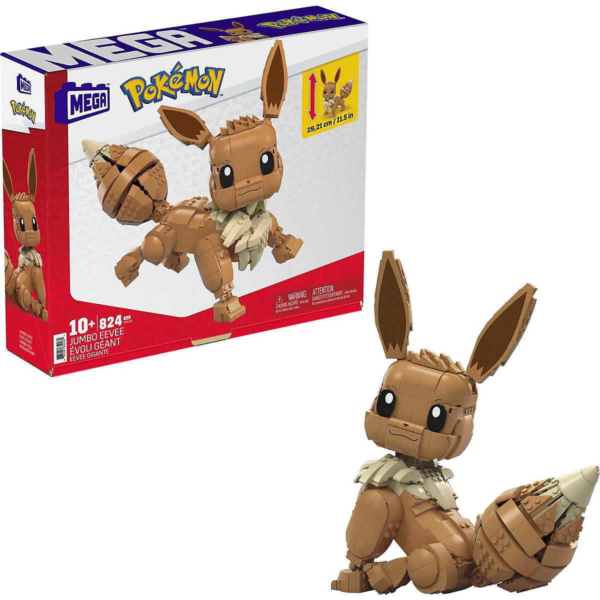 Mega Pokémon Jumbo Evoli, Bauset, Bausteine, Sammelfigur
