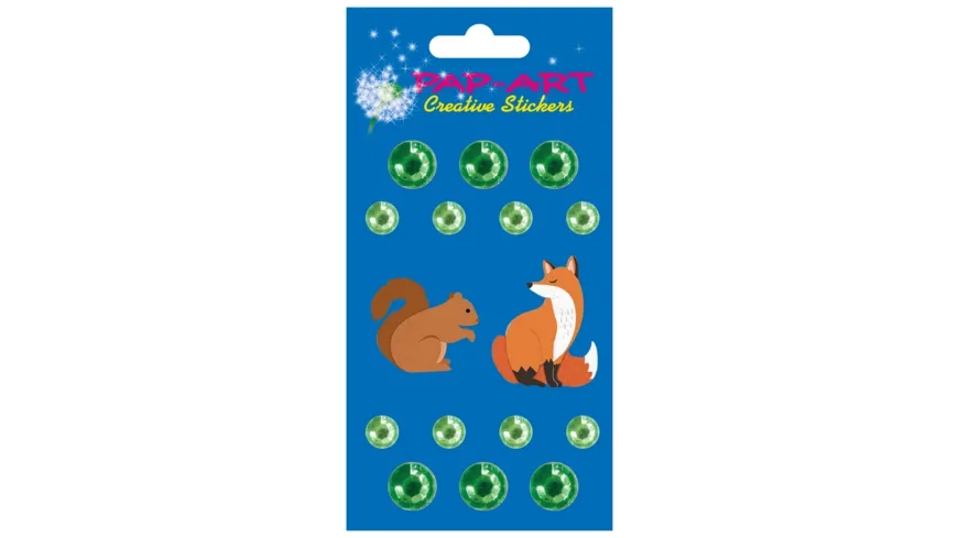 PAP-ART Strass-Sticker gold bunt