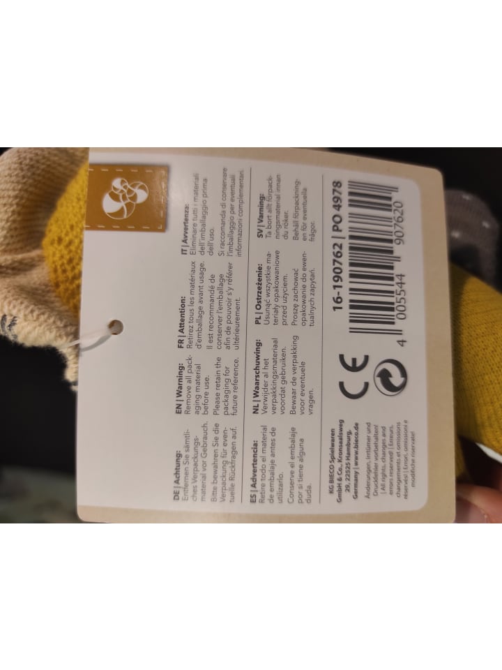 Bieco Spielwaren Kuscheltier Gehäkelt Löwe - ab Geburt in Gelb günstig kaufen onesize