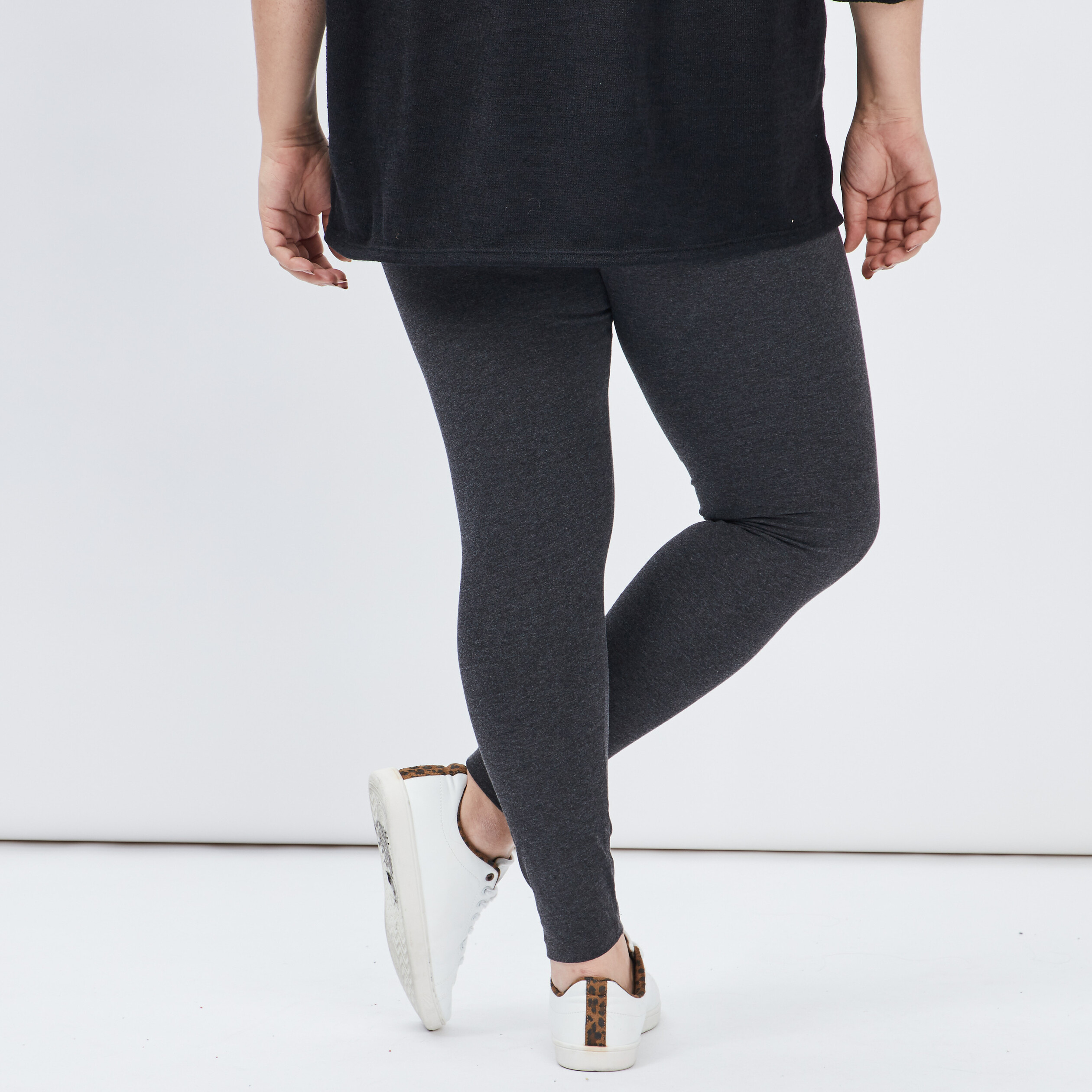 Legging gris foncé femme grande taille | La Halle