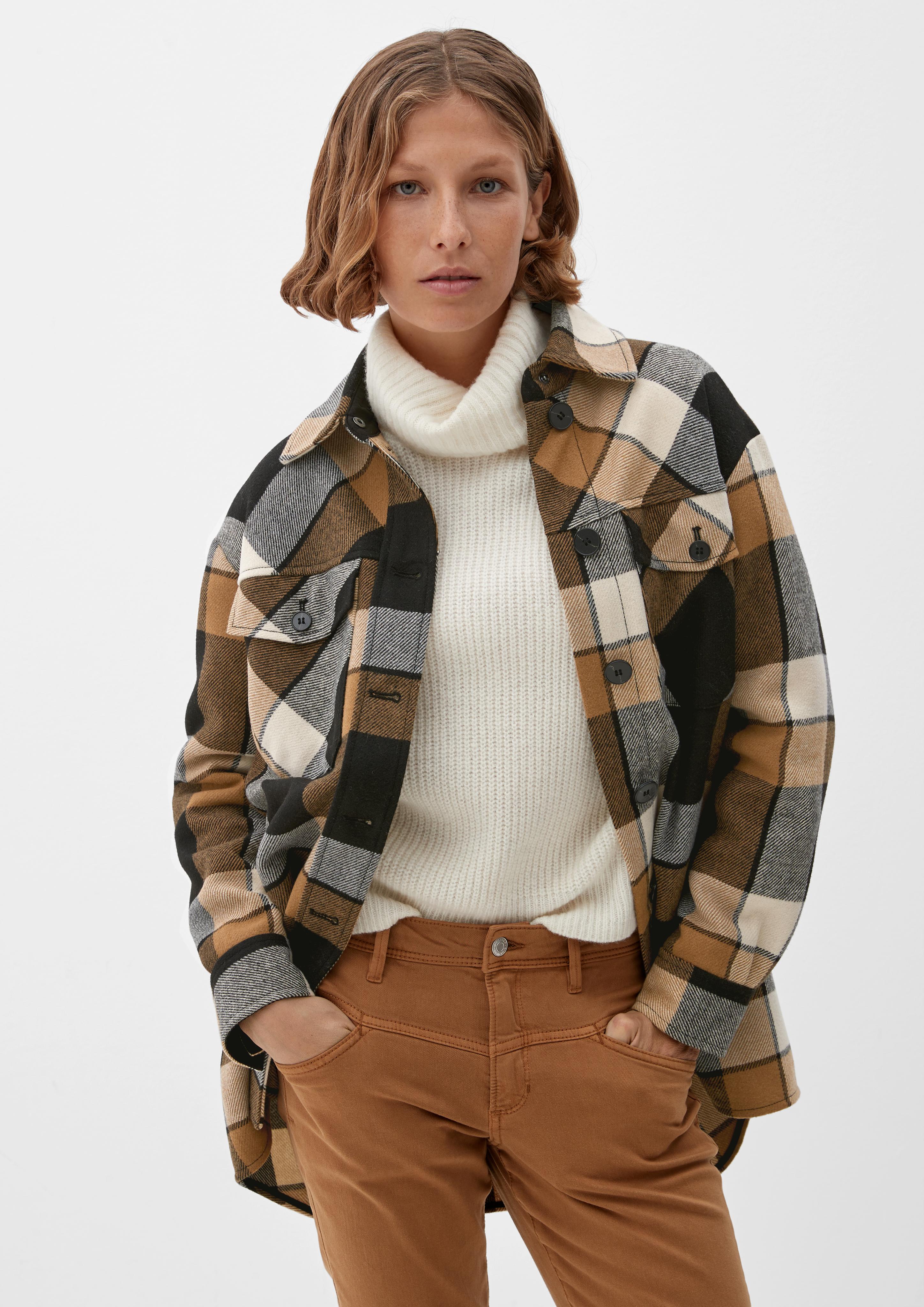 Jacke aus Wollmix   2122134-99N4