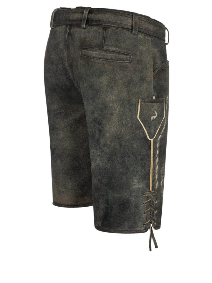 Nübler Lederhose kurz Tristan in Torf günstig kaufen