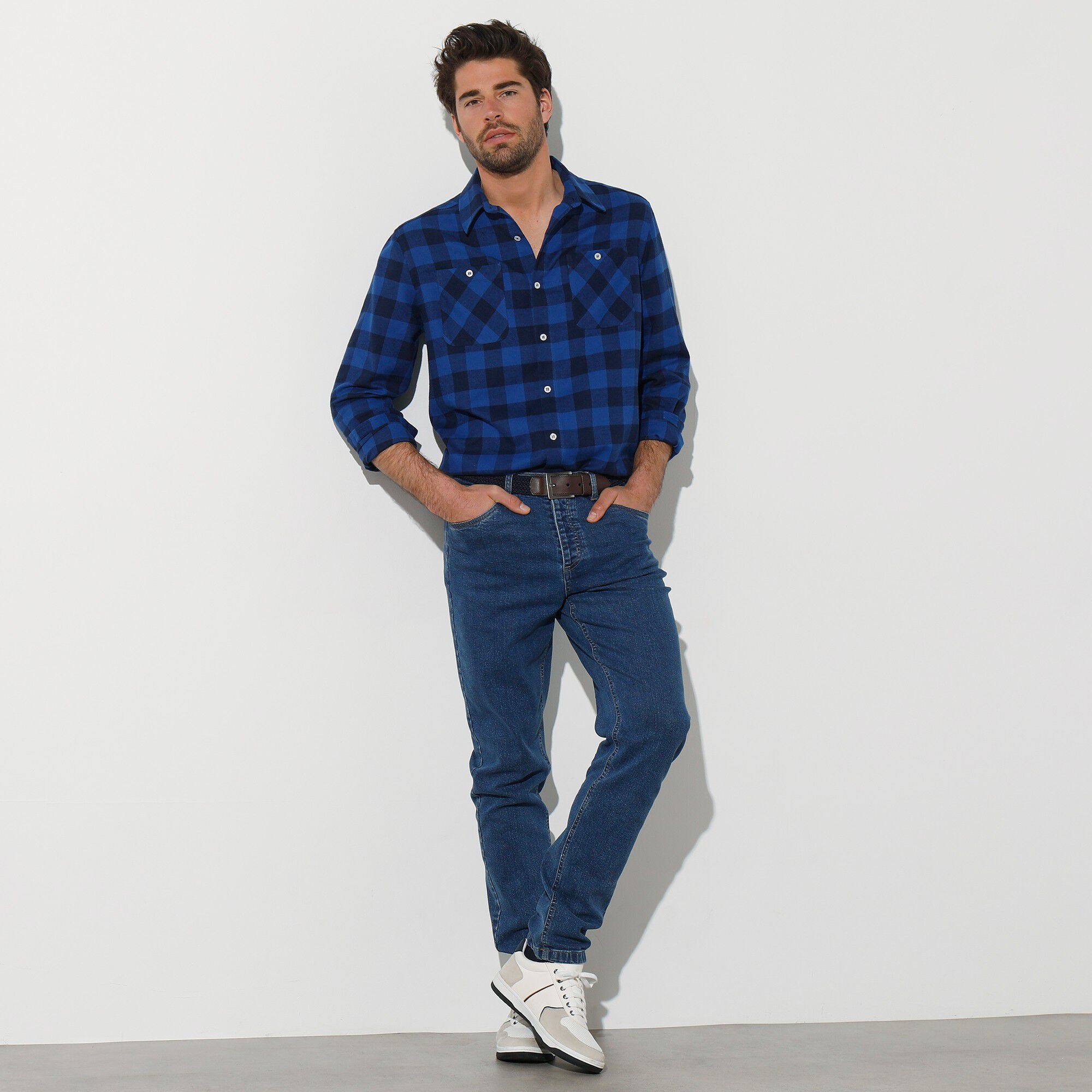 Chemise carreaux écossais flanelle