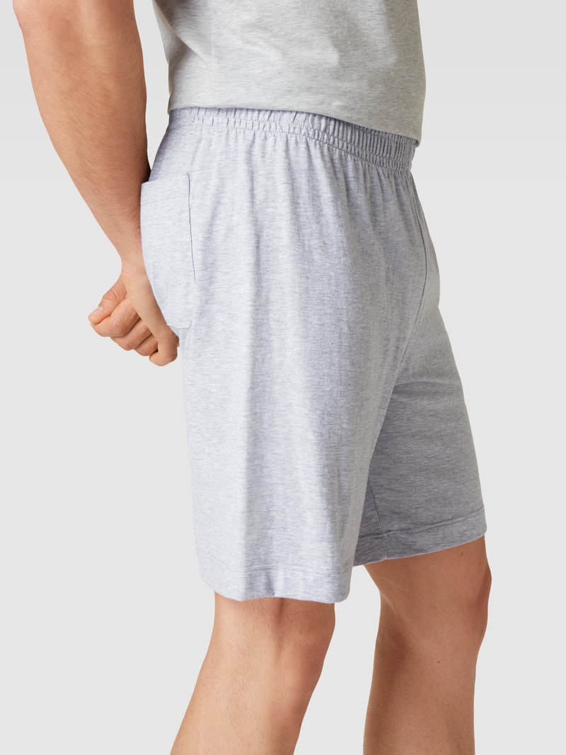 Pyjama-Hose mit elastischem Bund Modell 'RINGWOOD' in hellgrau meliert