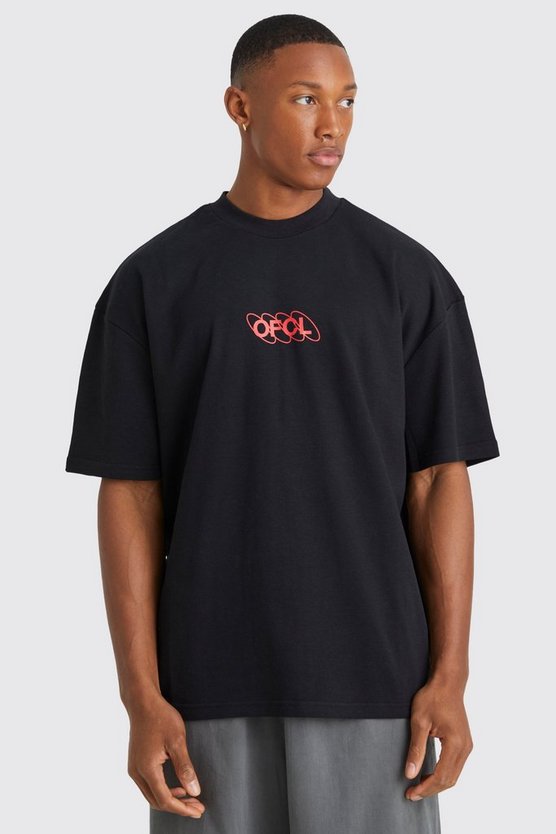 Oversize T-Shirt mit Official Text-Print