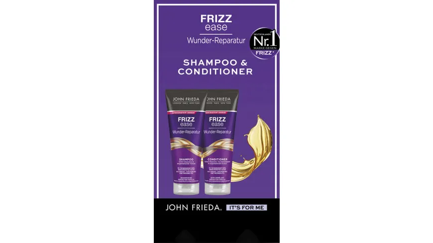 John Frieda Frizz Ease Duo Wunder-Reparatur Shampoo + Condtioner 500 ml