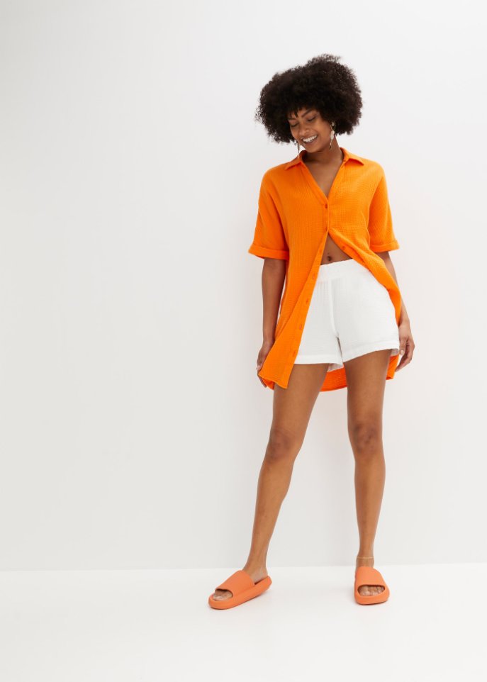 Musselin-Shorts aus Baumwolle