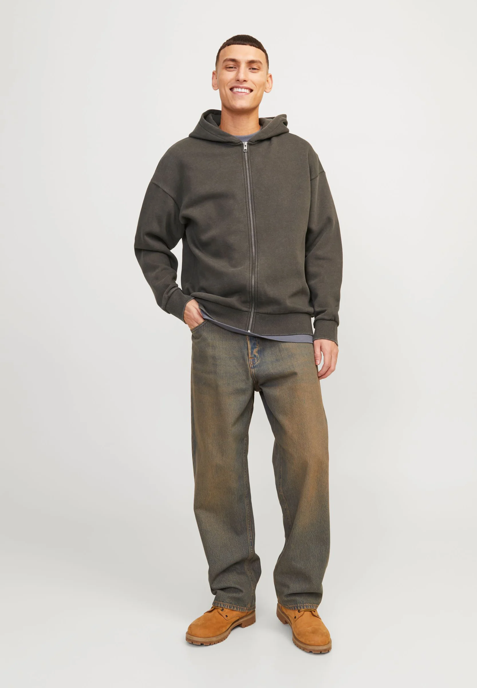Jack & Jones JORIMMORTAL ZIP HOOD UNISEX - Sudadera con cremallera