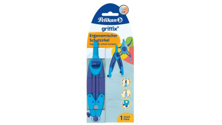 Pelikan griffix® Zirkel Blau mit Spitzenschutz