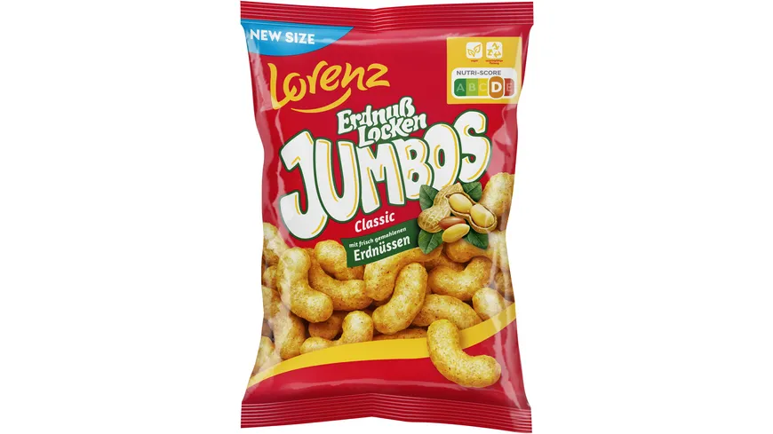 Lorenz Erdnuß Locken Jumbos 150 g