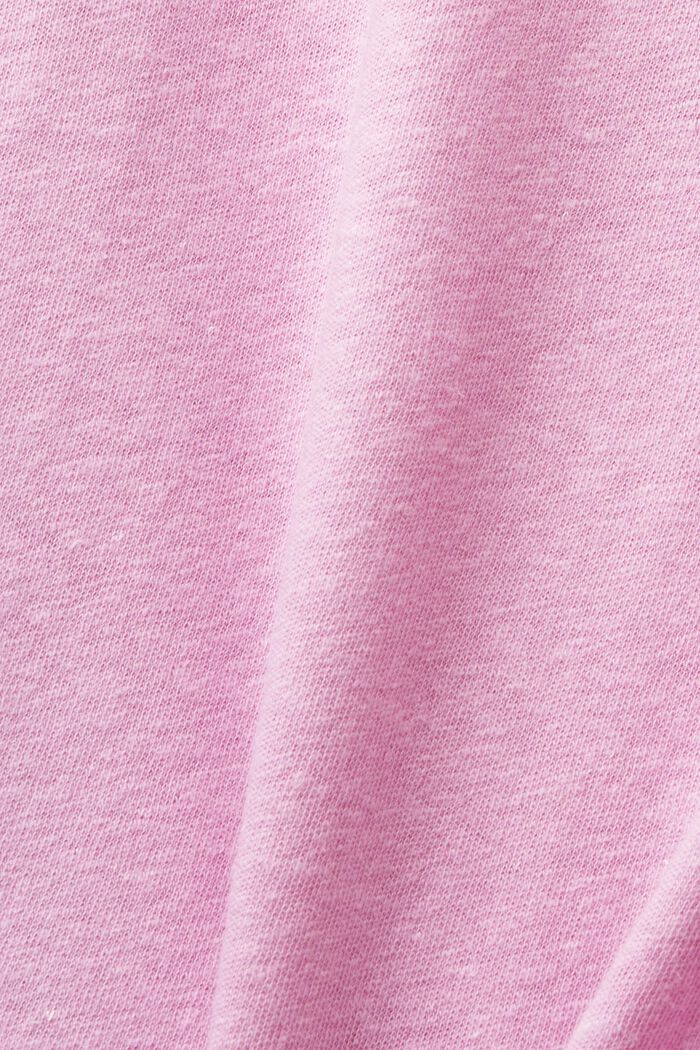 T-Shirt aus Leinenmix