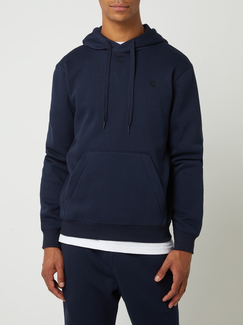 Hoodie mit Känguru-Tasche in marineblau