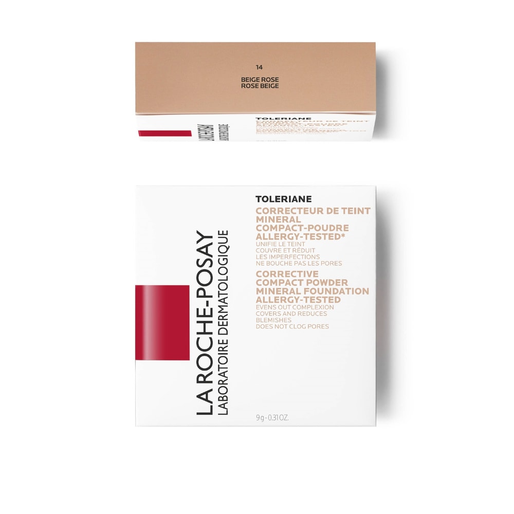 La Roche-Posay Toleriane Correcteur de teint minéral compact-poudre 14 beige rosé Poudre Maquillage Compacte Correcteur de teint Peaux Sensibles