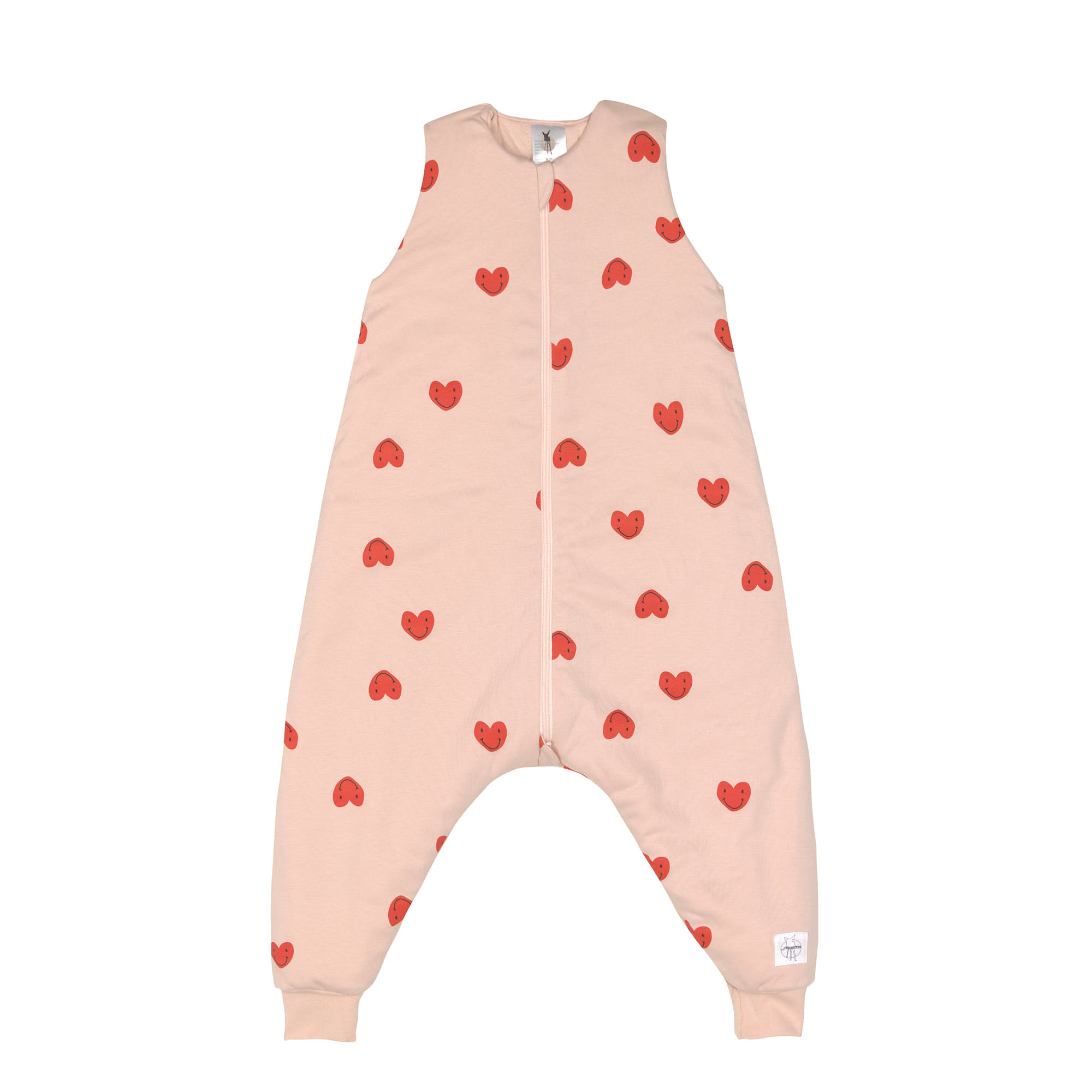 Kinder Schlafoverall 2,5 TOG - Herz, Rosa