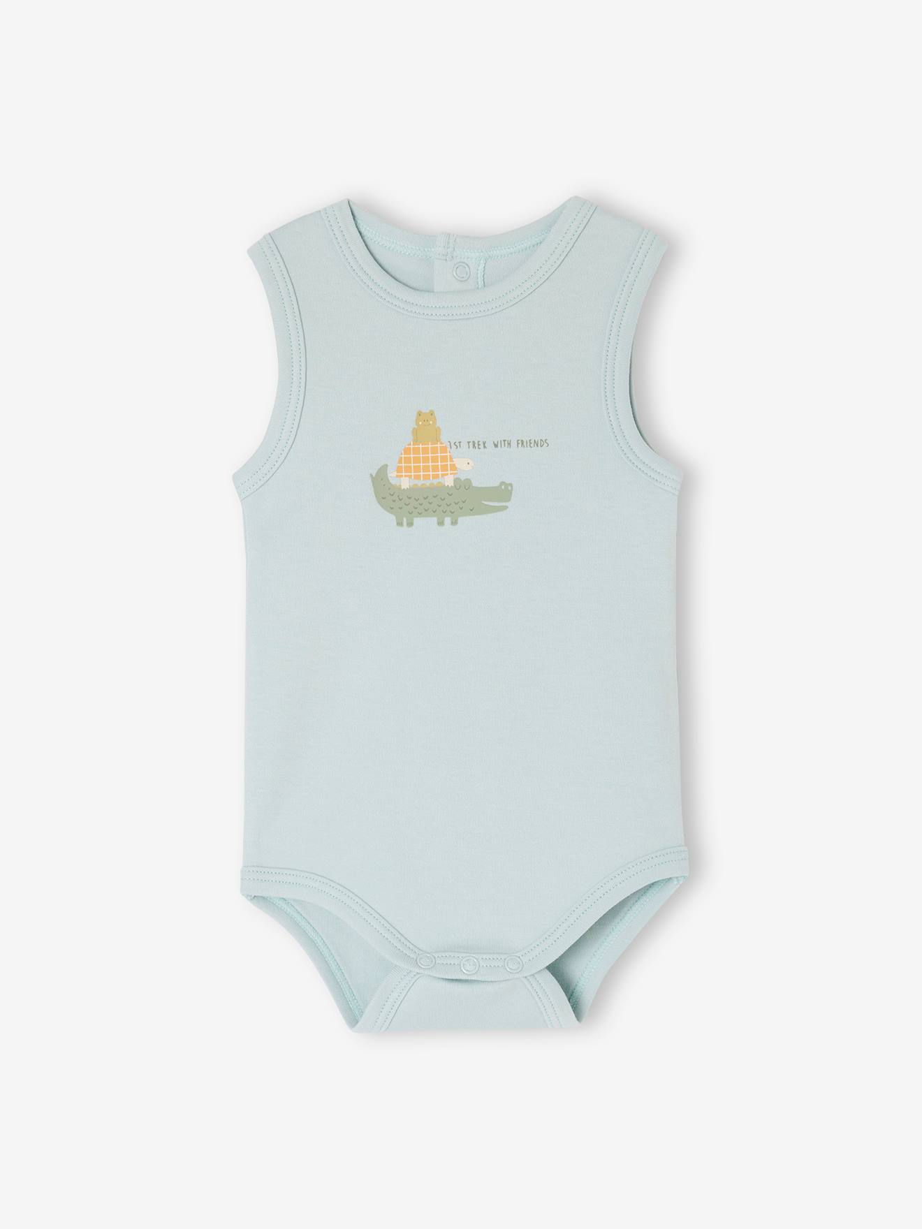 Vertbaudet 5er-Pack Baby Bodys Bio-Baumwolle Oeko-Tex - mintgrün