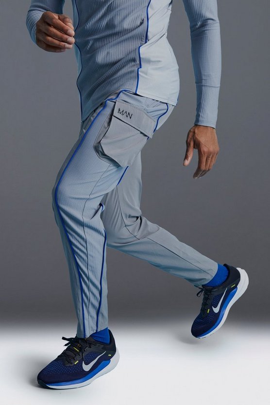Man Active Colorblock Cargo-Jogginghose