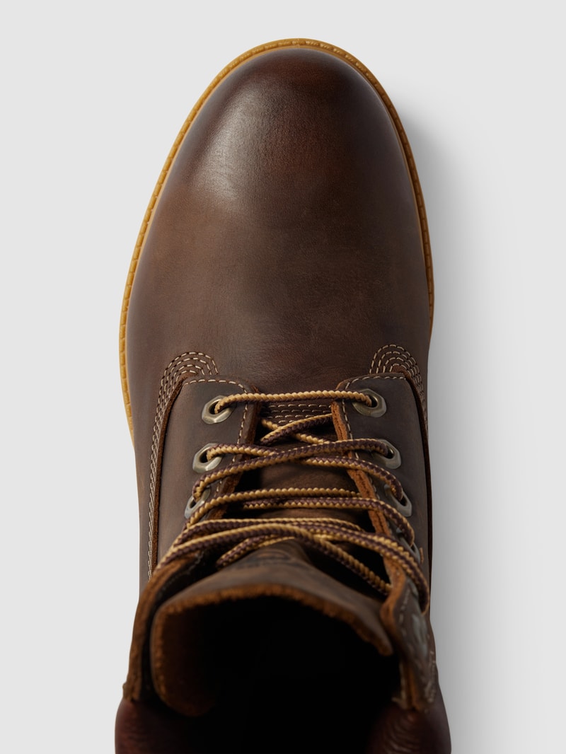 Boots aus echtem Leder Modell 'HERITAGE' in dunkelbraun