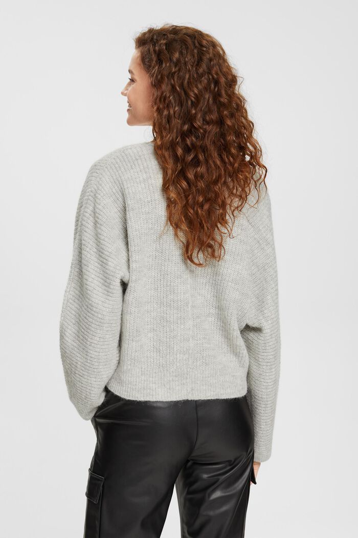 Cropped-Pullover aus Wollmix