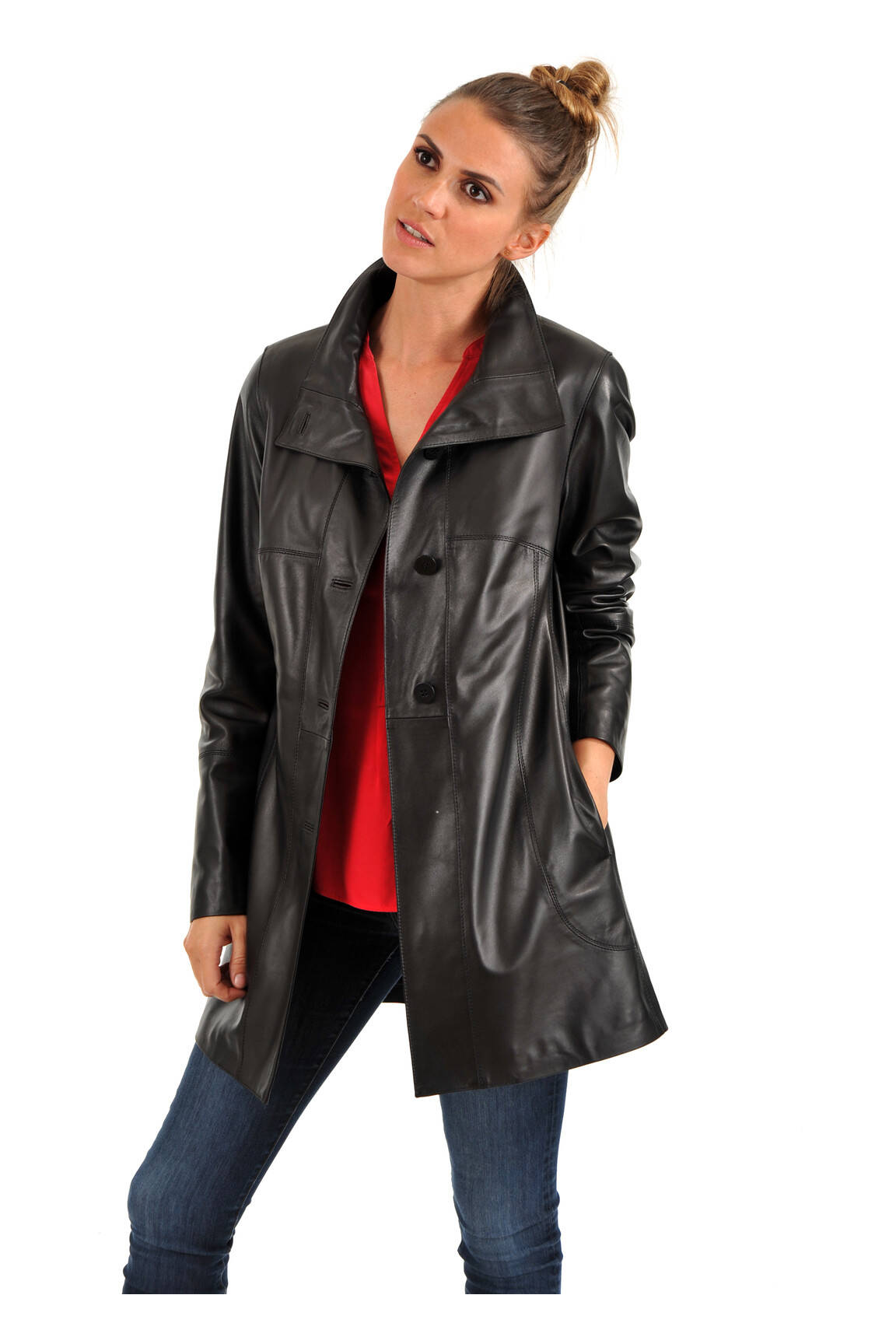 La Canadienne Manteaux Longs Femme couleur noir