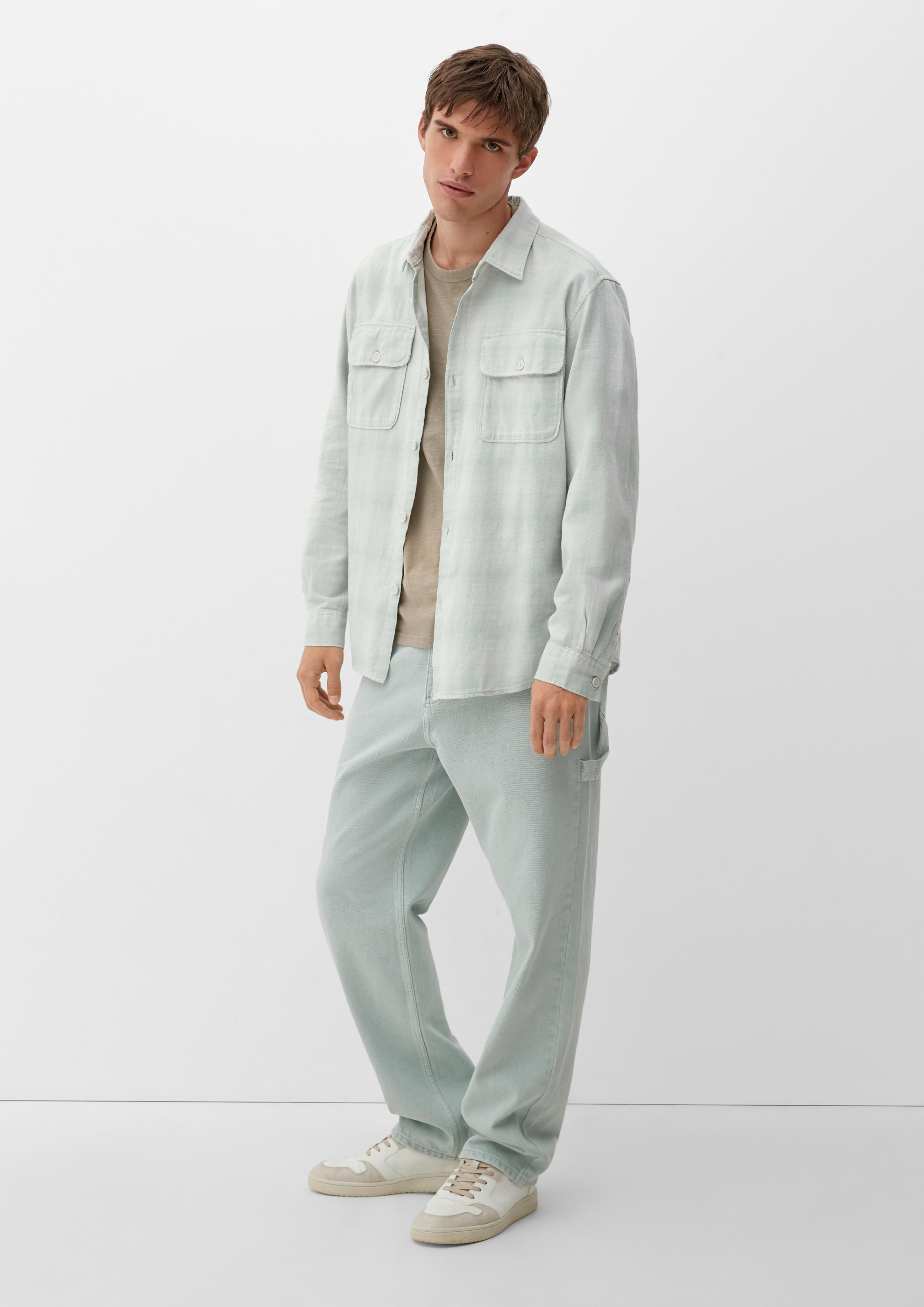 QS x JAMULE Flanellhemd mit Karomuster  2127144-61N0