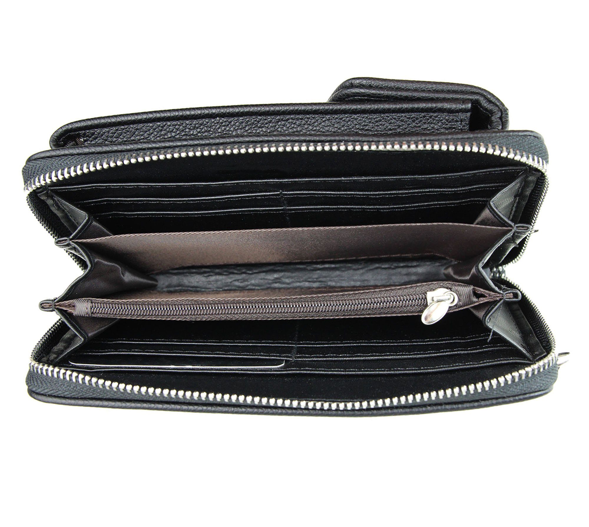 irisaa Geldbörse Crossbody Handytasche mit Geldbeutel Klein RFID Schutz Handyfach