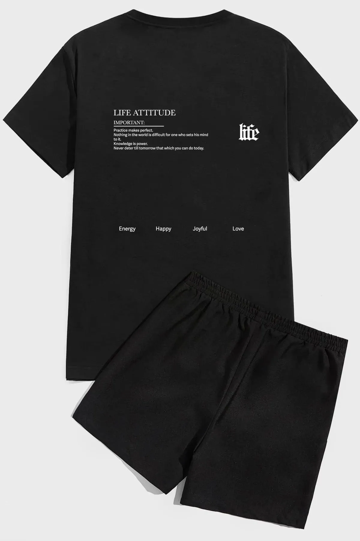 uyguntarz  Shorts-Set mit Life-Print