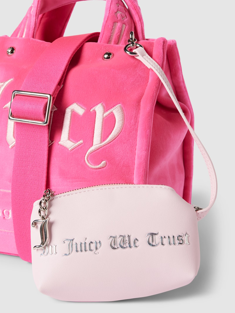 Bowling Bag mit Label-Stitching Modell 'IRIS' in pink