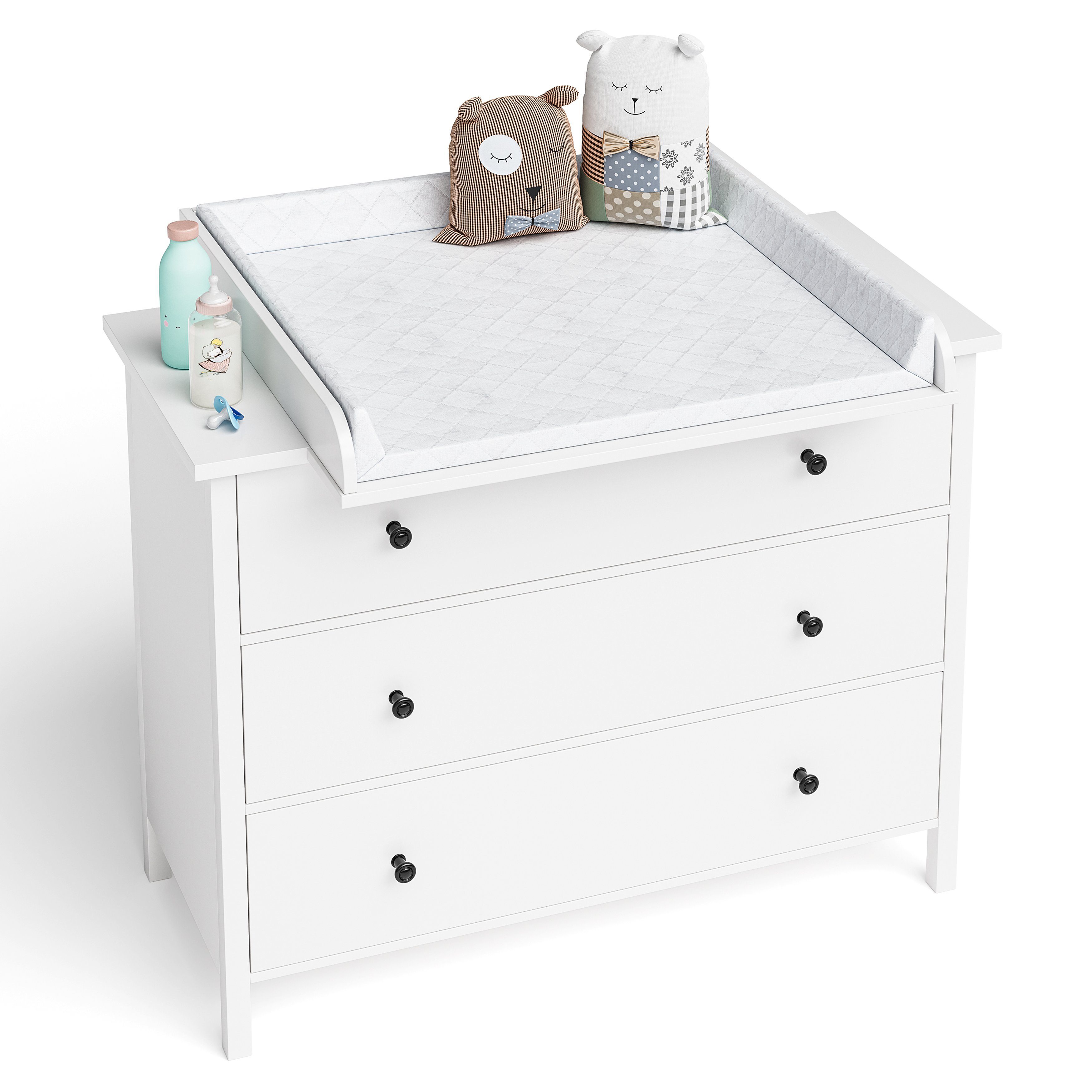 Bellabino Wickelaufsatz Oti, für IKEA Kommode Malm, Hemnes, Nordli