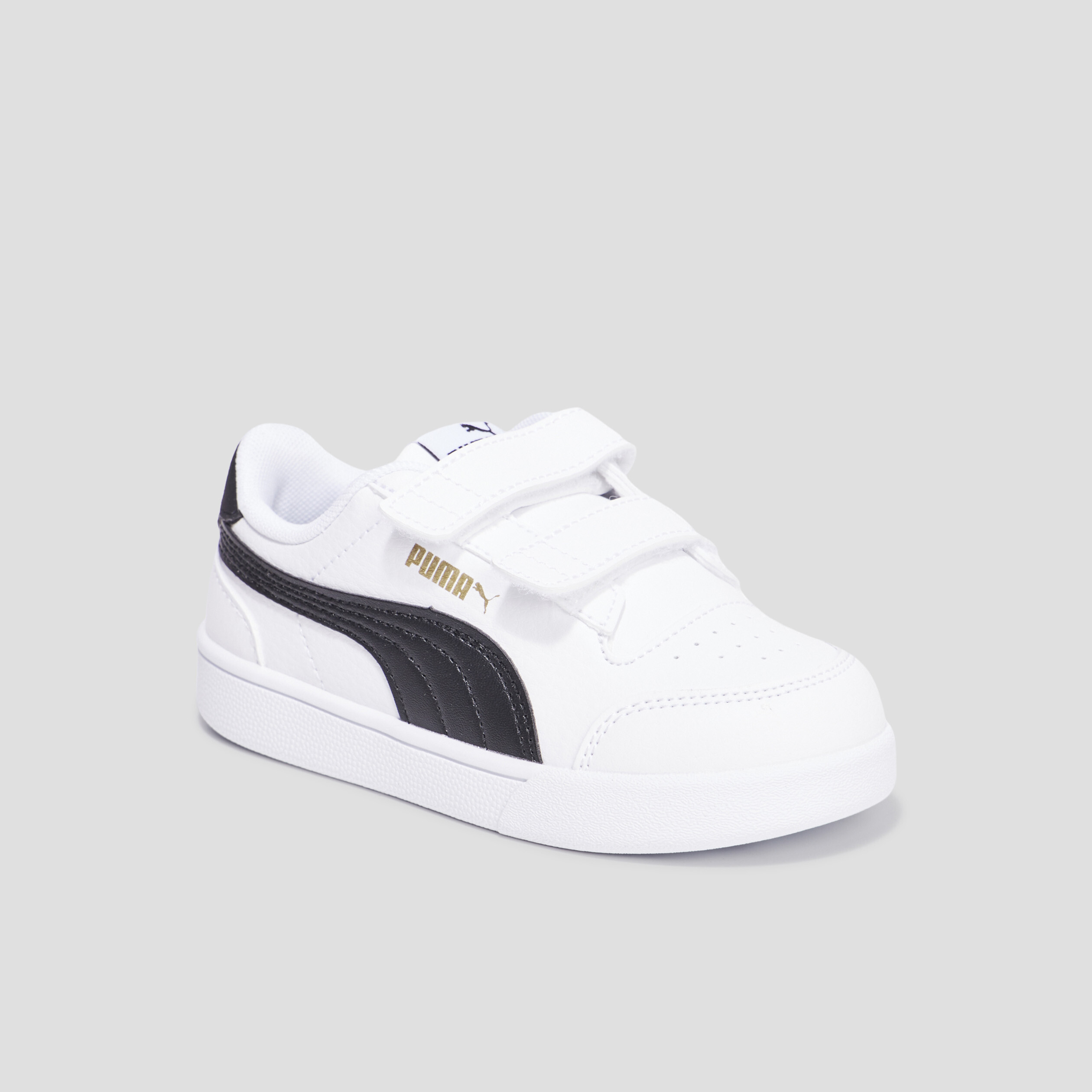 Tennis basses à scratchs Puma Shuffle blanc garçon | La Halle
