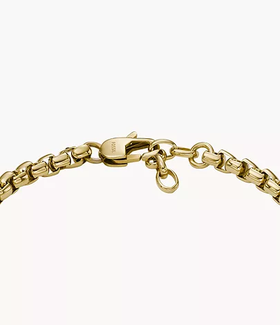 Fossil Gliederarmband Ellis Core Chains Edelstahl goldfarben
