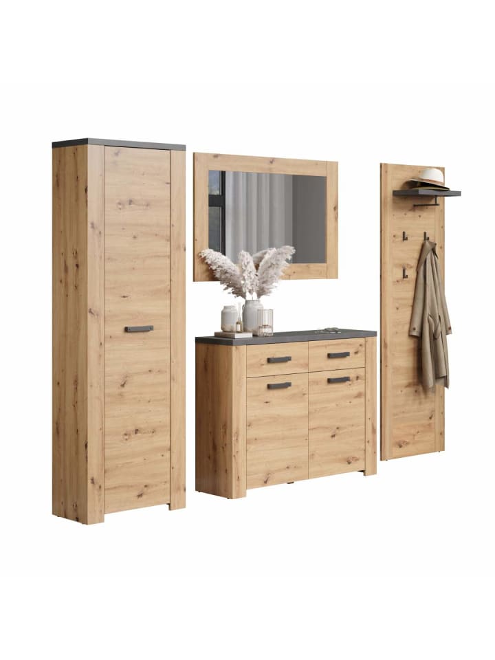 ebuy24 Garderobenmöbel Follow Eiche 270 x 35 cm günstig kaufen onesize