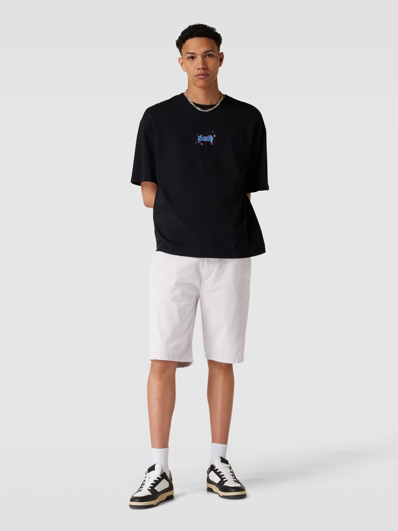 Regular Fit Bermudas mit Tunnelzug Modell 'yarn' in offwhite