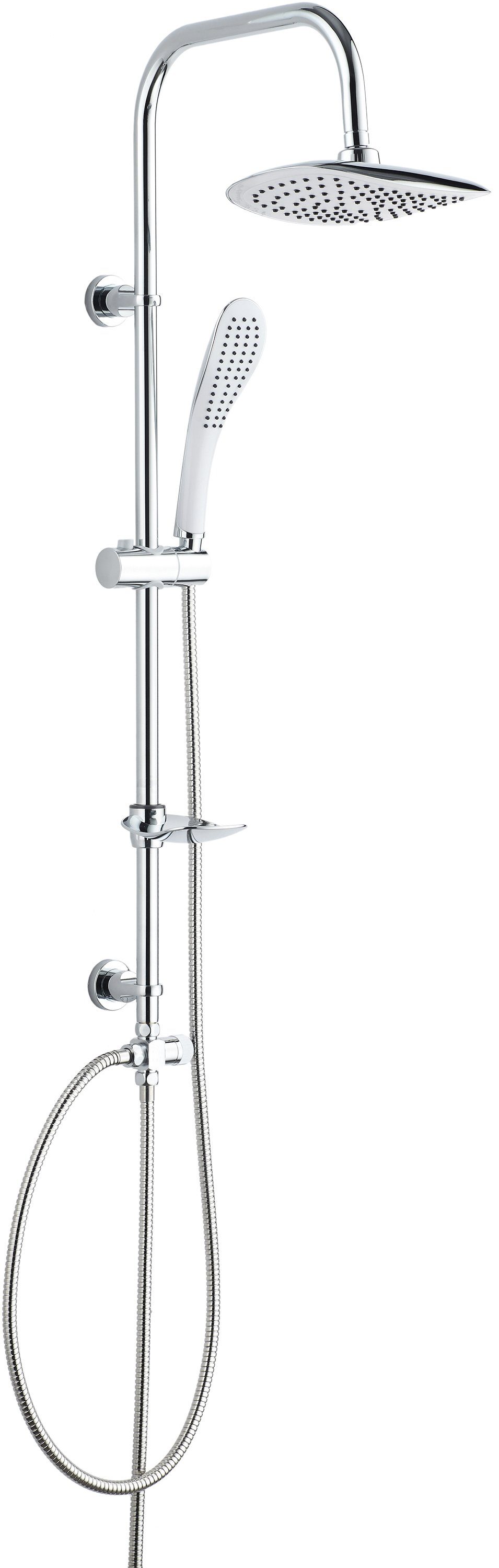 Homeline Duschsystem Regendusche set Überkopfbrausset Duschsäule Brauseset Duschsystem, Höhe 98 cm, 5 tlg.