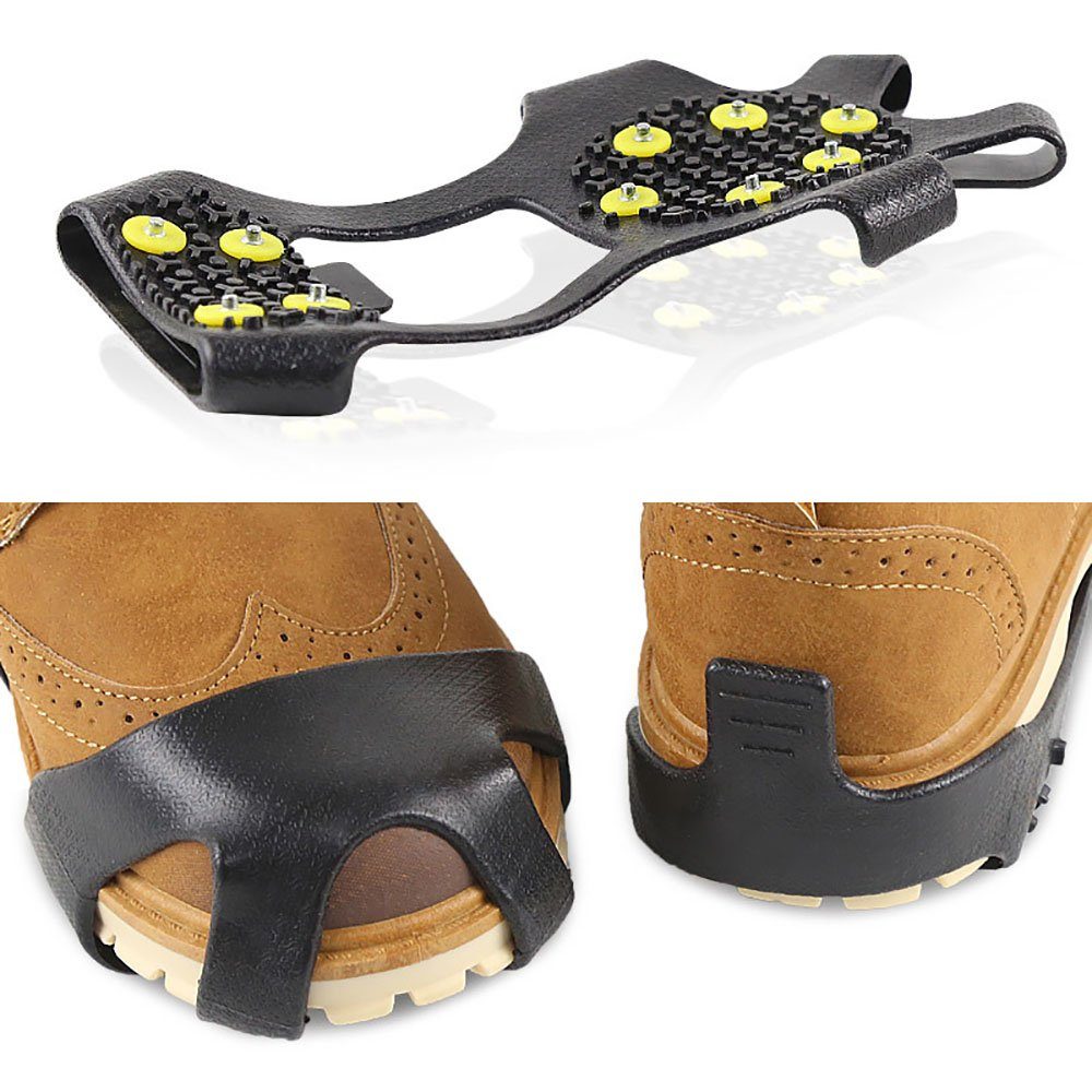 Aphollod Steigeisen Anti Rutsch Schuhspikes Ersatzspikes Ice Grips Schuhkrallen, Steigeisen als Gleitschutz bei Glatteis - inkl. 10 Ersatz-Schneespikes
