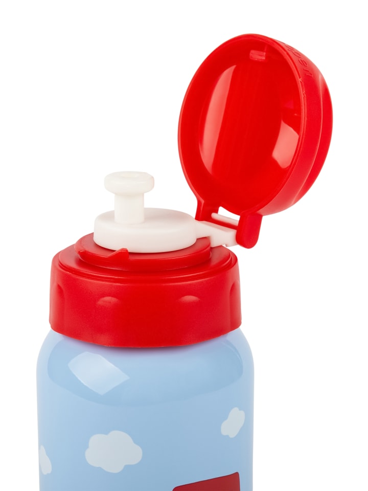 Sigikid Edelstahl Trinkflasche Traktor 400 ml in hellblau/rot günstig kaufen onesize