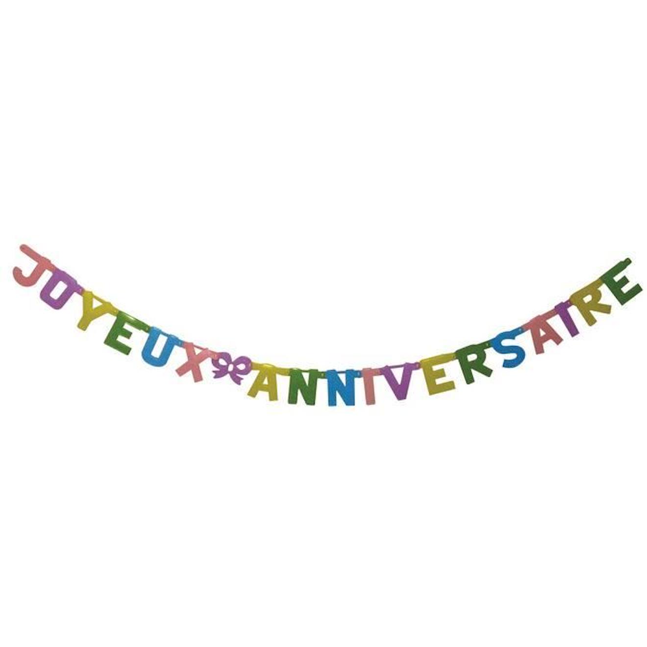 Guirlande joyeux anniversaire (2 m) bleu