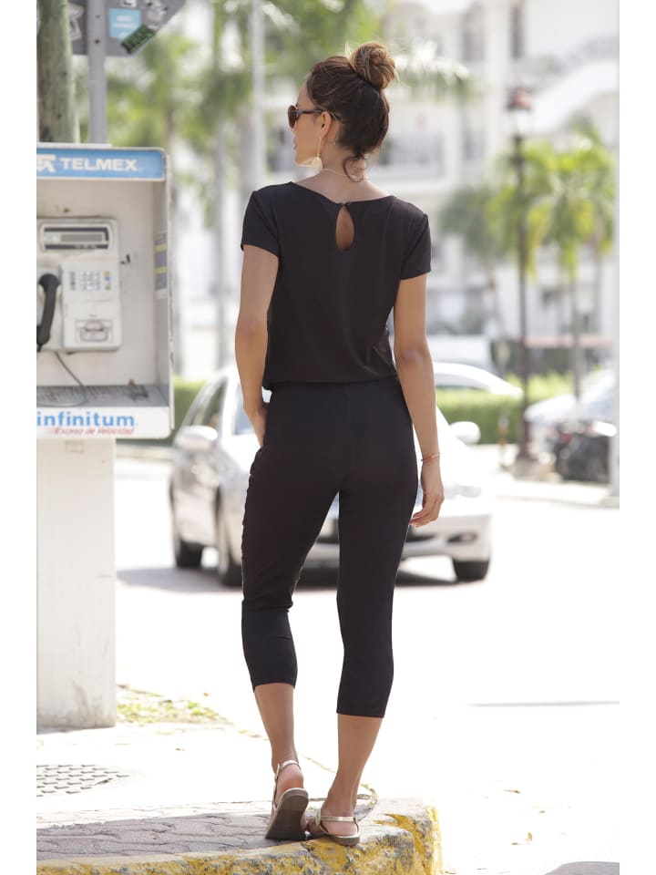 LASCANA 7/8-Overall in schwarz günstig kaufen