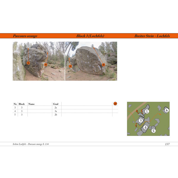 BOULDERING BREITER STEIN - Kletterführer