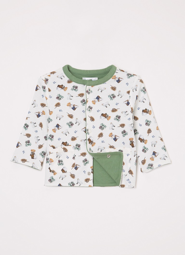 Vestă reversibilă Ralph Lauren cu logo imprimat și buzunare aplicate.