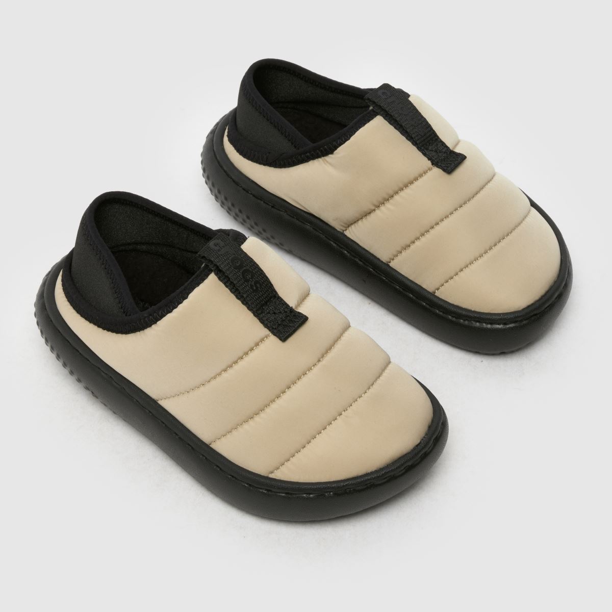 Crocs Natural Classic Puff Moc Tofflor För Pojkar Junior