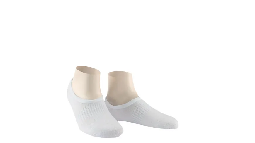 WILOX Damen Füßlinge ORGANIC COTTON 2er Pack weiß