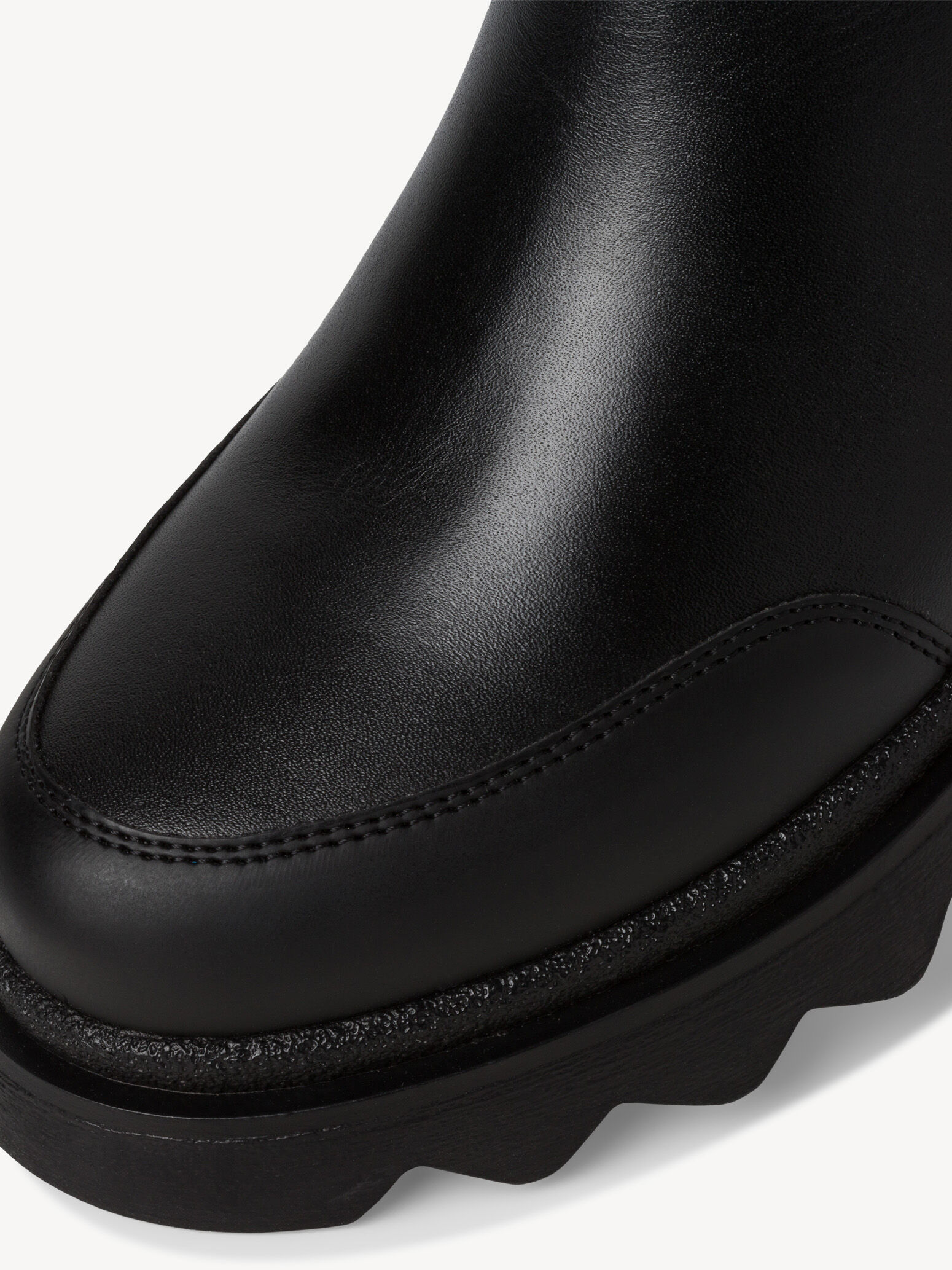 Bottine en cuir - noir