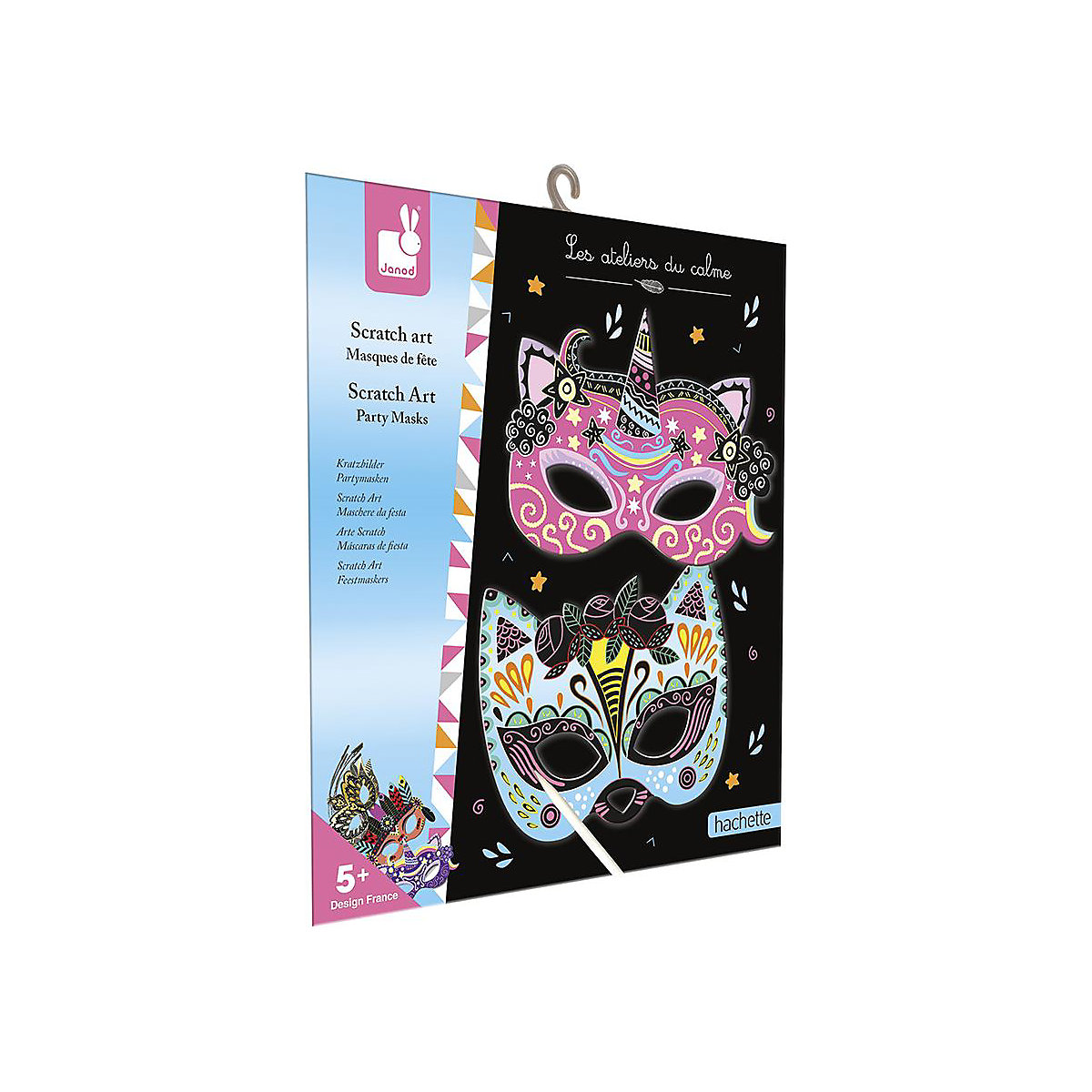 Kreativ-Set Kratzbilder Partymasken