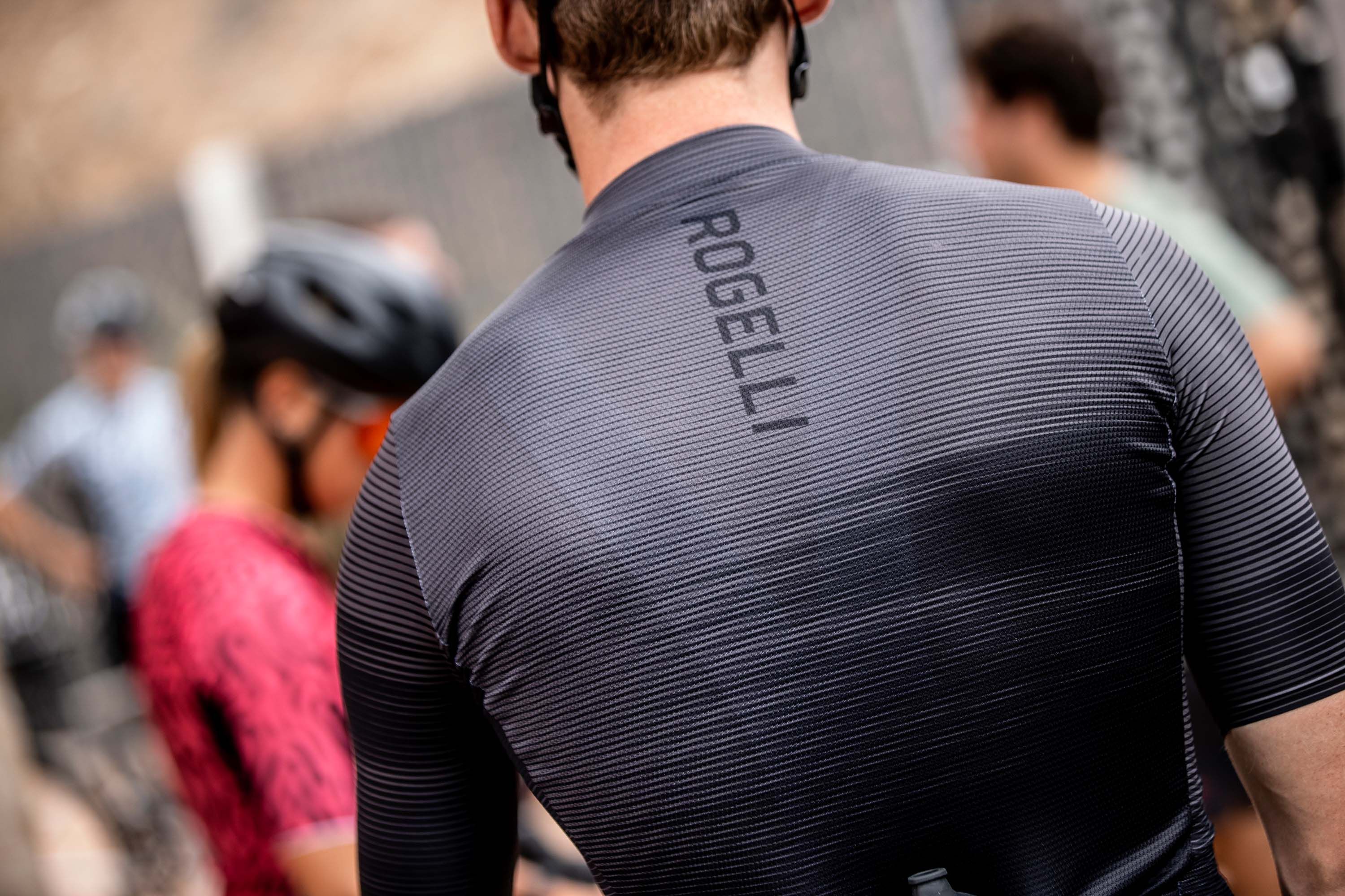 Rogelli Glitch Schwarz/Grau Herren Radtrikot Kurzarm