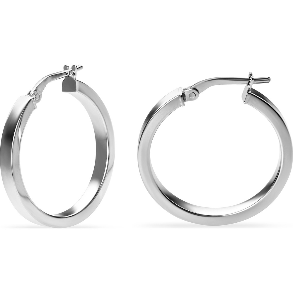 FAVS Créoles 925 Argent argent Boucles d'oreilles