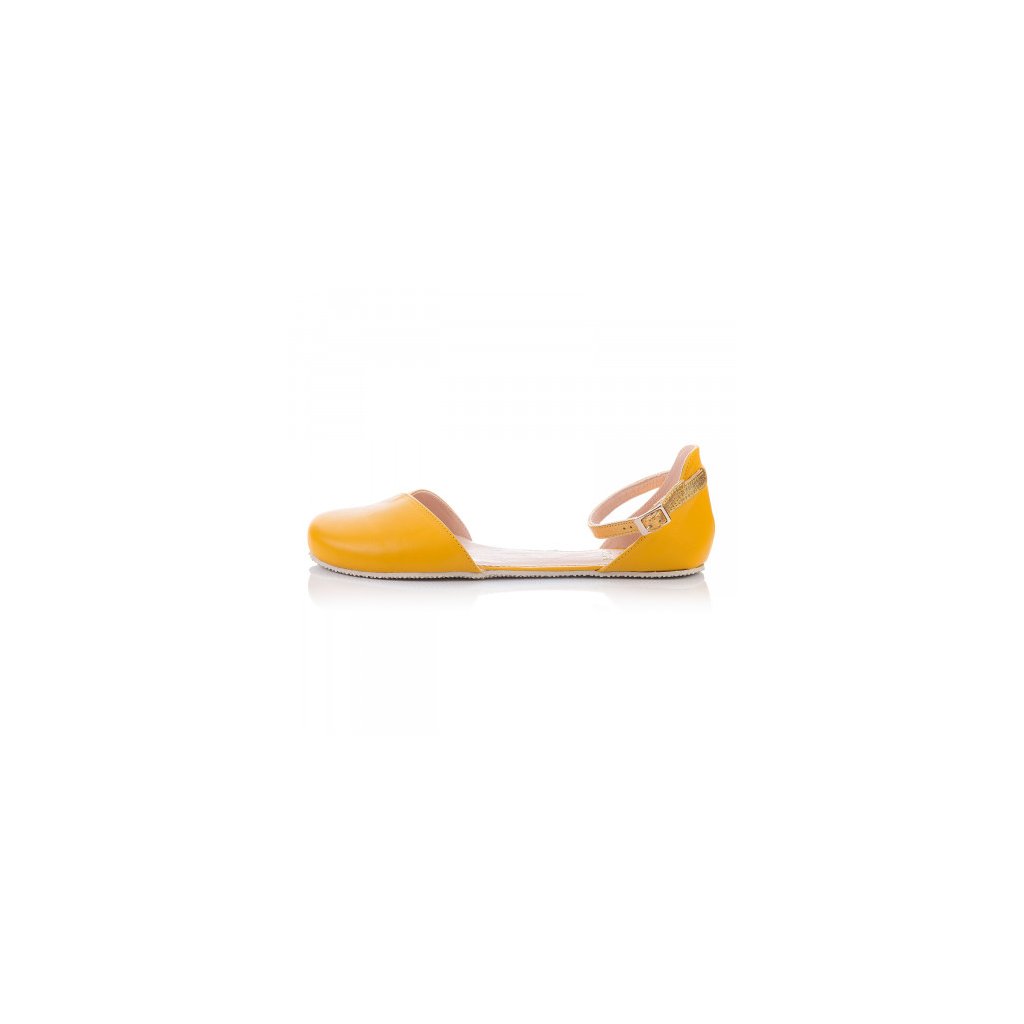 Shapen Poppy II Sun Yellow Barfuß-Ballerinas