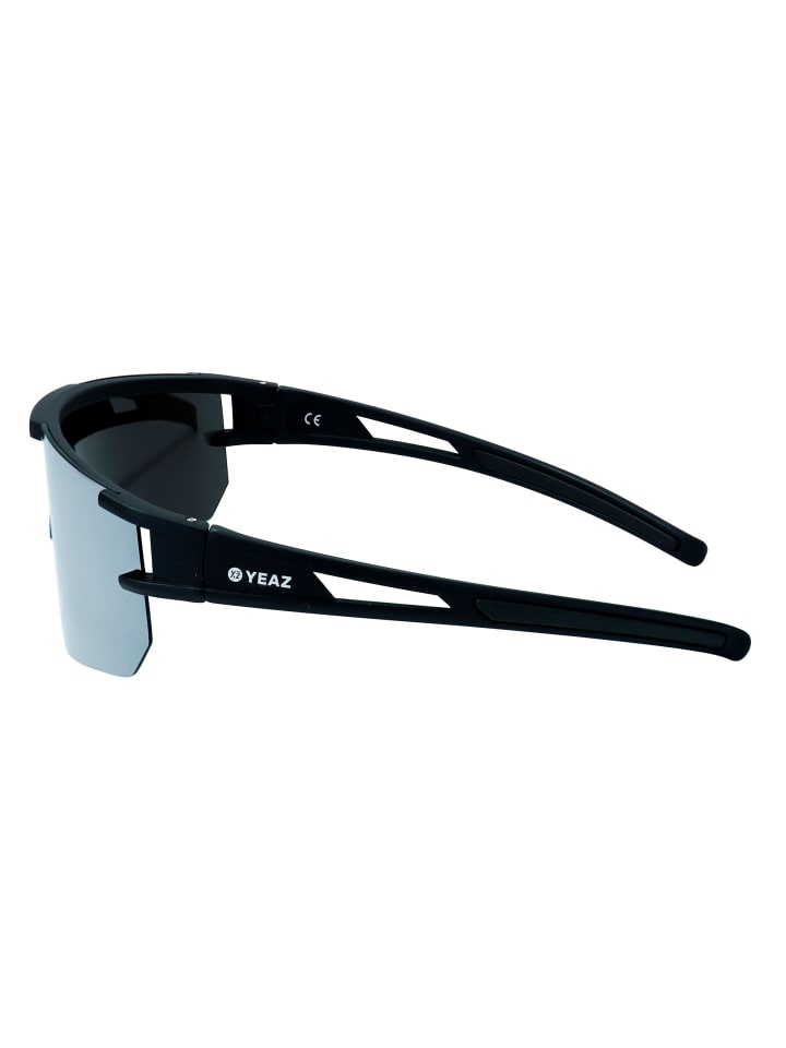 YEAZ SUNSPARK Sport-Sonnenbrille Black/Silver Mirror in silber günstig kaufen onesize