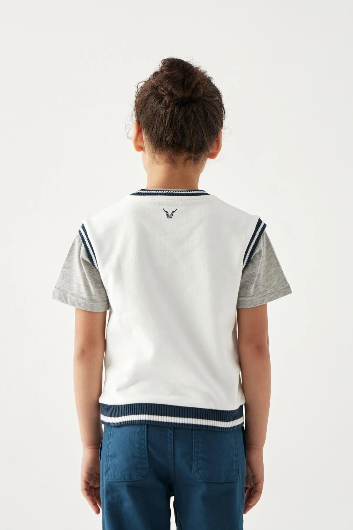 Nebbati  Weißer Jungenpullover 22pfwnb3416